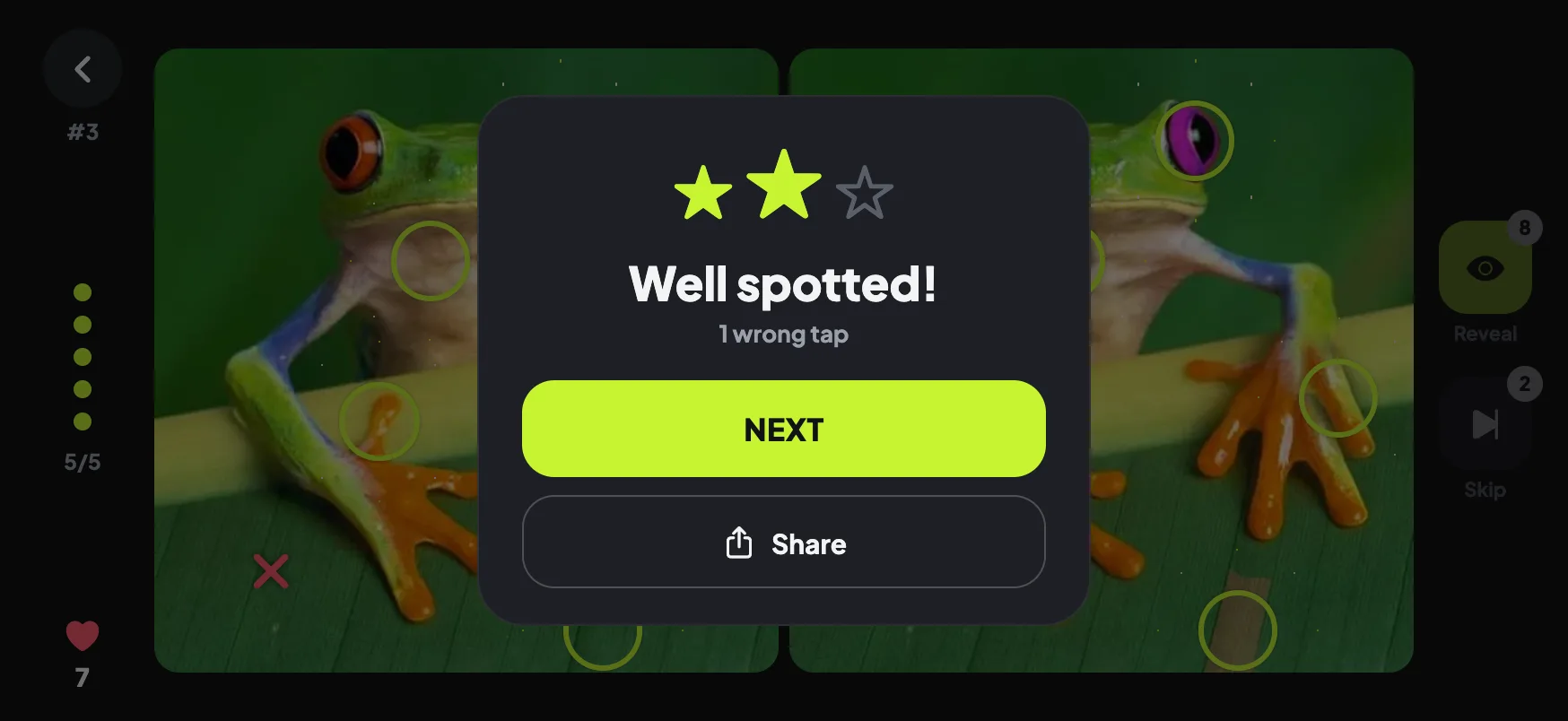Sharp eyes earn stars